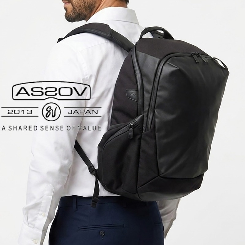 AS2OV アッソブ リュックサック メンズ ビジネスバッグ 旅行 ナイロン 耐水 耐久 軽い BLEISURE DAY PACK ブレジャー152552