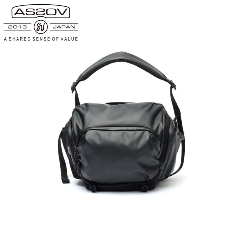 AS2OV アッソブ カメラバッグ ブラック ショルダー コンパクト ケース BLEISURE CAMELA BAG ブレジャー152554