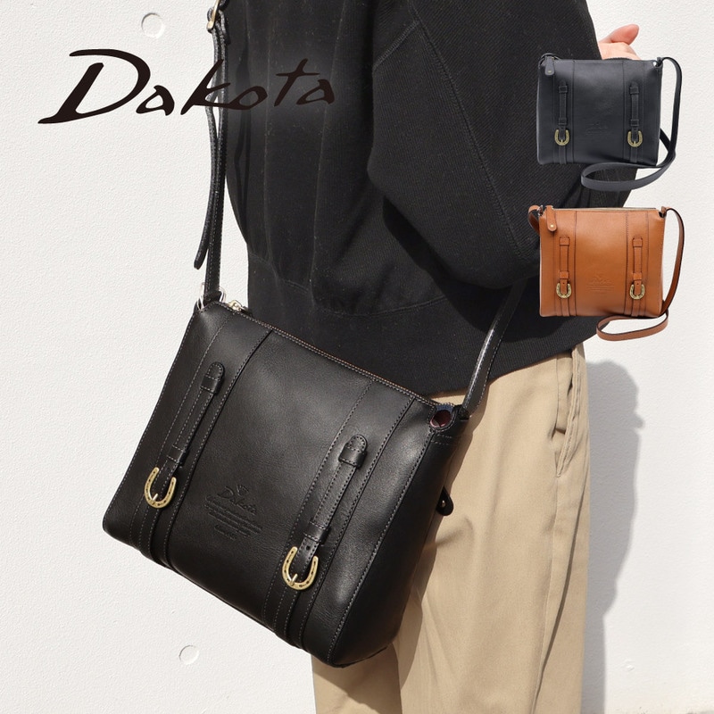 ダコタ ショルダーバッグ レディース スクエア型 dakota キューブ ブランド スクエアショルダー レザー 本革バッグ ブラック ブラウン ダコタのかばん 001-1030311