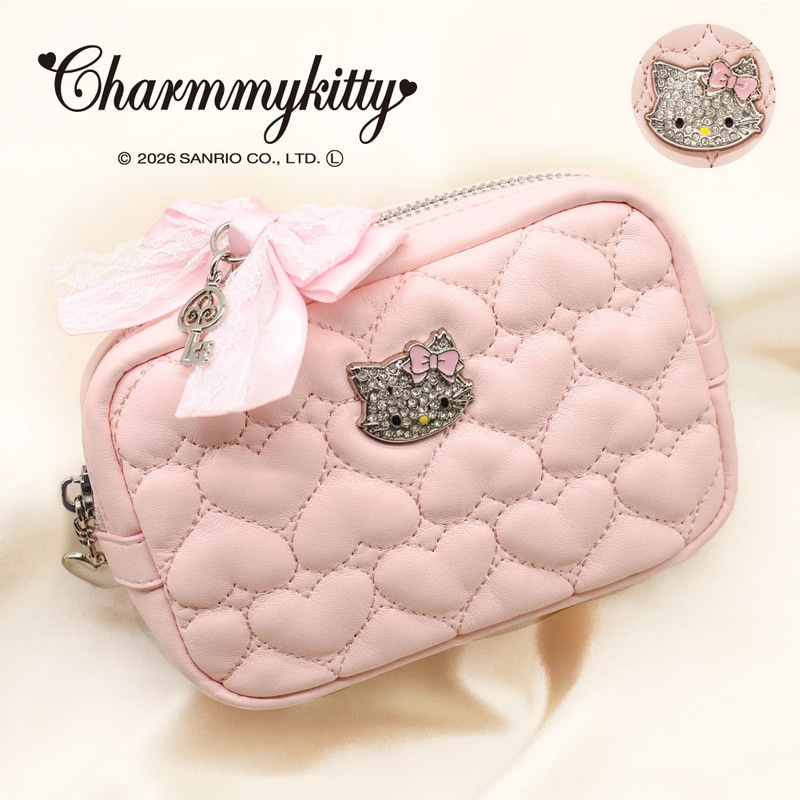 予約 Charmmy Kitty チャーミーキティ スクエアポーチ CY-P404【8月27