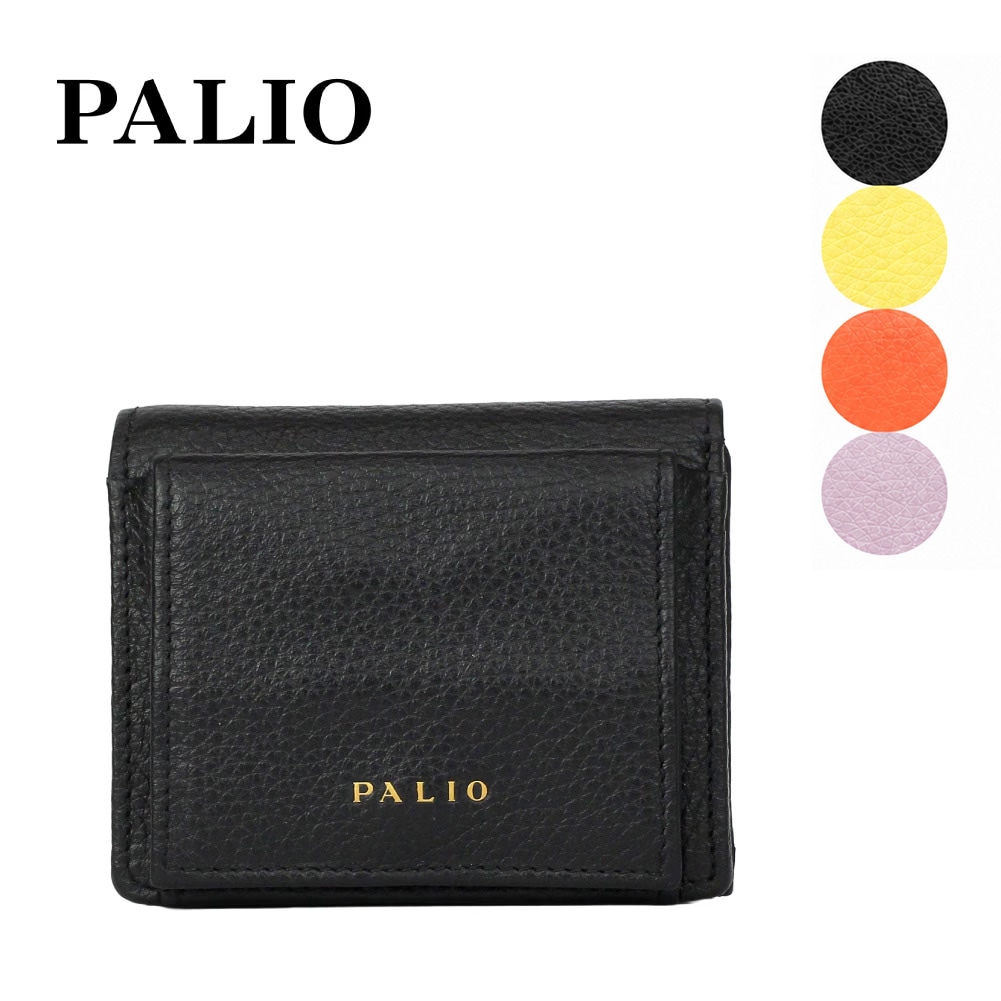 新作 PALIO Colore コローレ 本革 3つ折り財布 BOX型 paw-017