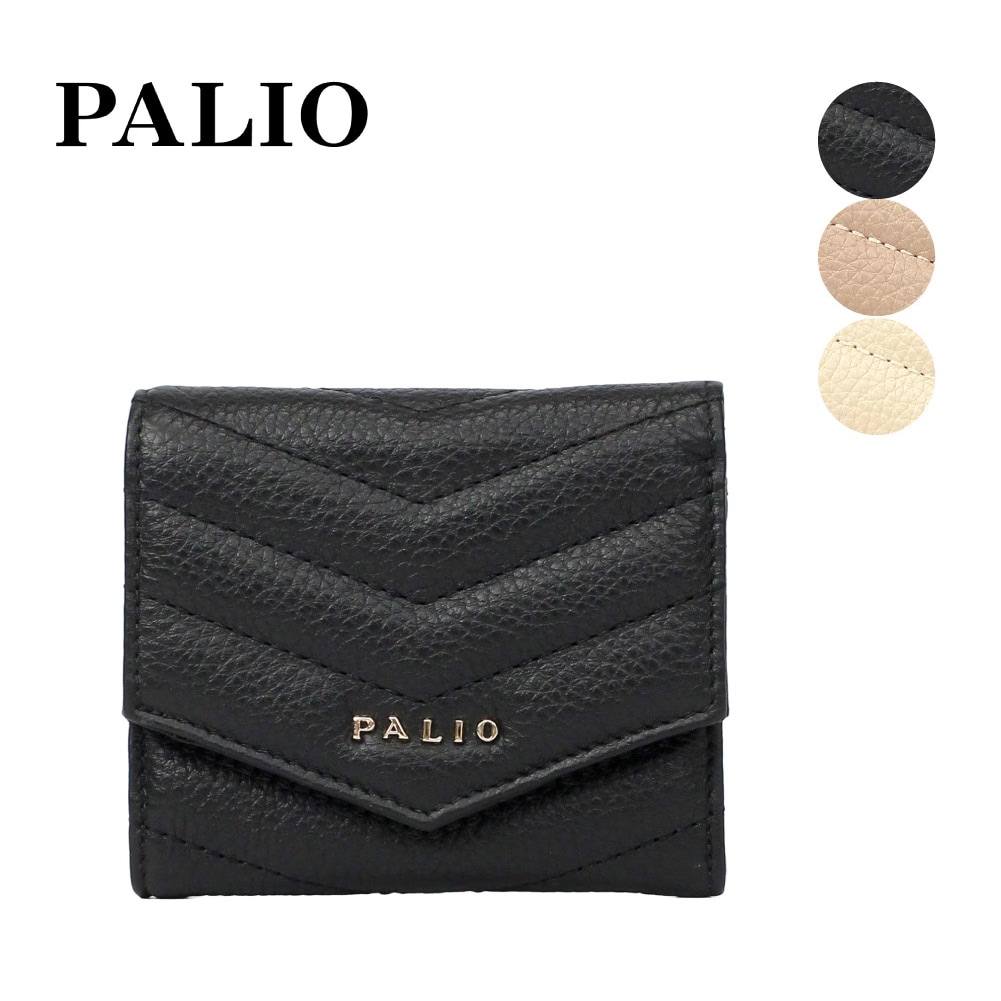 新作 PALIO punto プント 本革 3つ折り財布 ミニ財布 paw-018