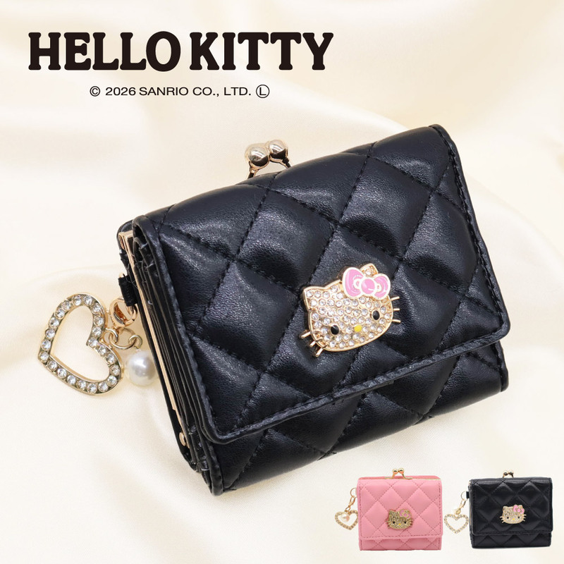 予約 Hello Kitty ハローキティ がま口財布 ミニ財布 大容量 サンリオ