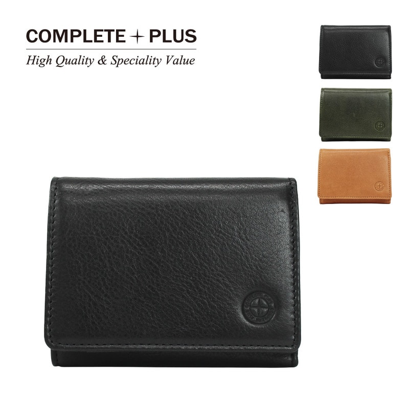 COMPLETE PLUS コンプリートプラス 三つ折り財布 メンズ レザー コンパクト ミニ財布 本革 ブランド リテン 952-CP-26BG103