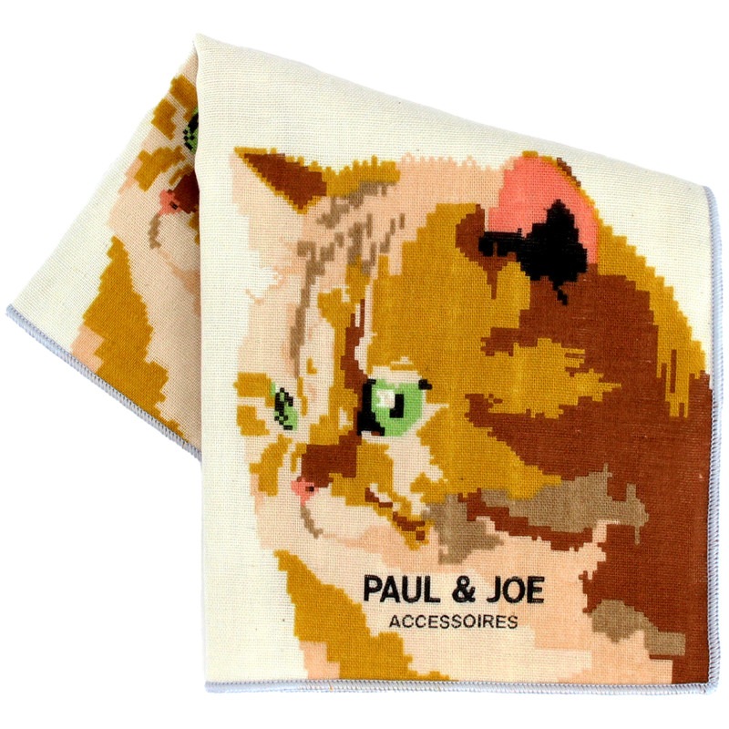 パネル生地　ねこ柄　　ガーゼハンカチオーダー受付　　327 パネル生地 ねこ柄 ガーゼハンカチオーダー受付 327