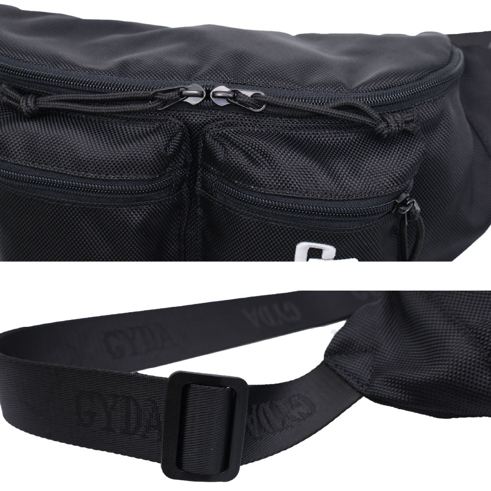 GYDA ジェイダ ボディバッグ 可愛いバッジ付き レディース ブラック 軽量 大容量 ブランド おしゃれ CASUAL BAGGE SERIES GY-B443