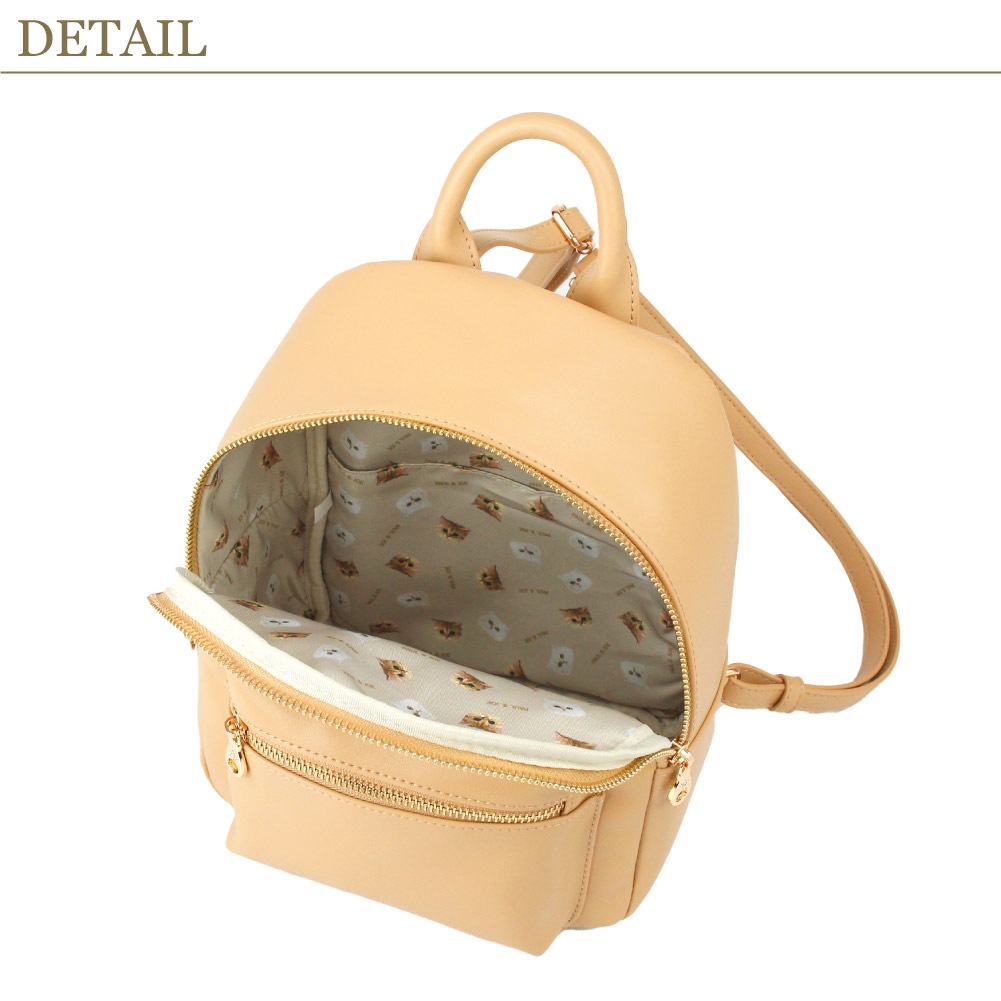 PAUL & JOE ACCESSOIRES ポール&ジョー アクセソワ リュック ミニリュック レディース 黒 ブランド 猫 ねこ ガーリー pja-b1166