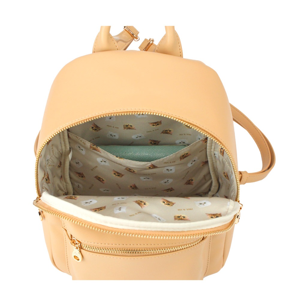 PAUL & JOE ACCESSOIRES ポール&ジョー アクセソワ リュック ミニリュック レディース 黒 ブランド 猫 ねこ ガーリー pja-b1166