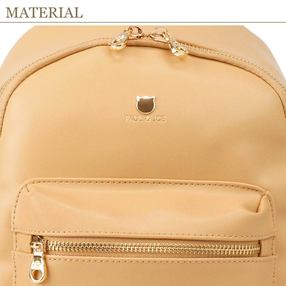 PAUL & JOE ACCESSOIRES ポール&ジョー アクセソワ リュック ミニリュック レディース 黒 ブランド 猫 ねこ ガーリー pja-b1166