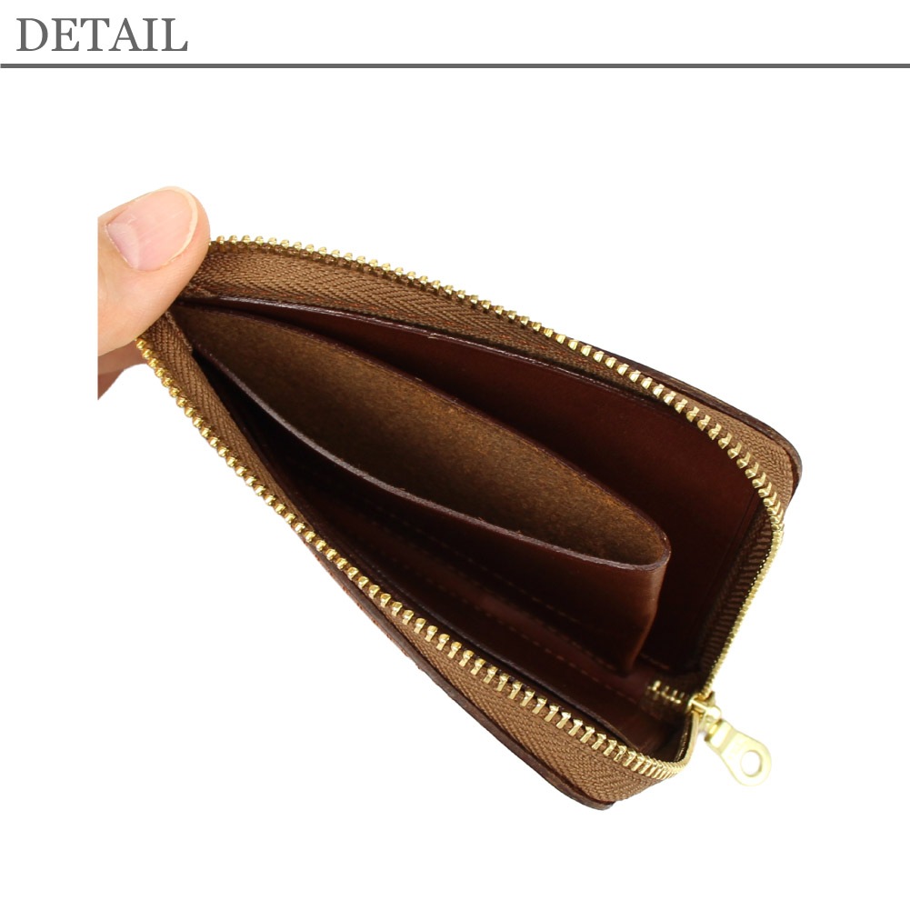 Dakota BLACK LABEL ダコタ ブラックレーベル ヒルツ L字ファスナー コンパクト財布 レザー メンズ レディース シンプル 牛革 ブラウン チョコ 茶色 ダークブラウン 001-0620081