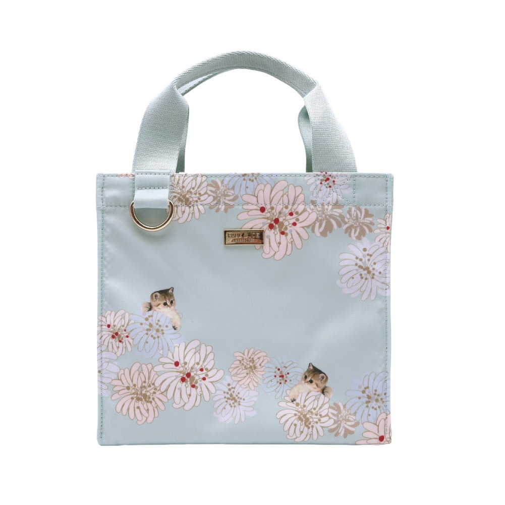 新作 PAUL & JOE ACCESSOIRES ポール&ジョー アクセソワ ランチバッグ ランチトート お弁当バッグ サブバッグ 可愛い 猫 クリザンテーム＆ヌネットプリント pja-b1355 正規販売店