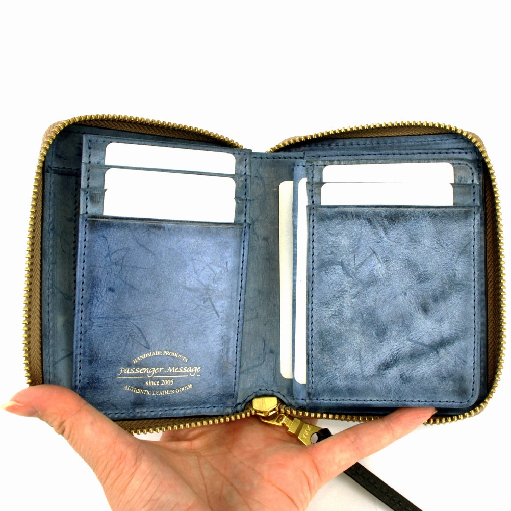 SALE 50% OFF Passenger Message パッセンジャーメッセージ ラウンドハーフ財布 952-pm-3bg102