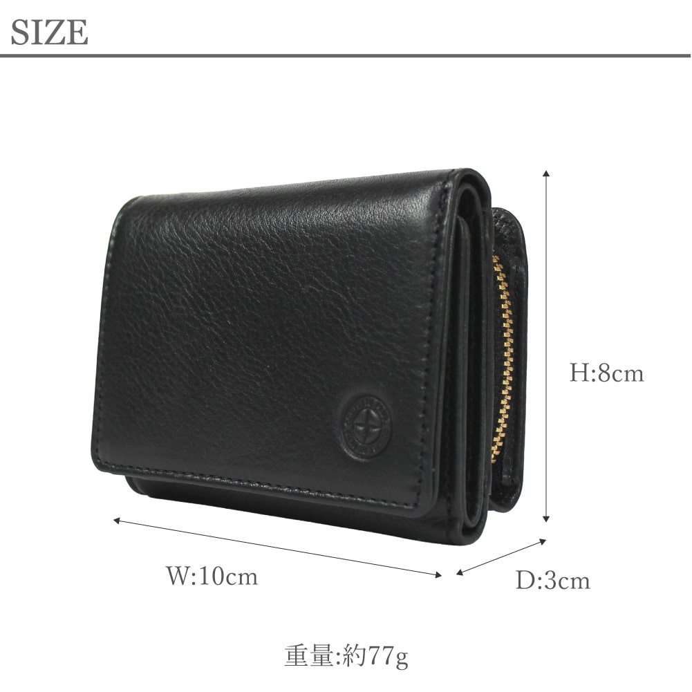 COMPLETE PLUS コンプリートプラス 三つ折り財布 メンズ レザー コンパクト ミニ財布 本革 ブランド リテン 952-CP-26BG103