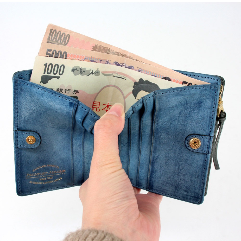 SALE 50% OFF Passenger Message パッセンジャーメッセージ 二つ折りハーフ財布 952-pm-3bg103