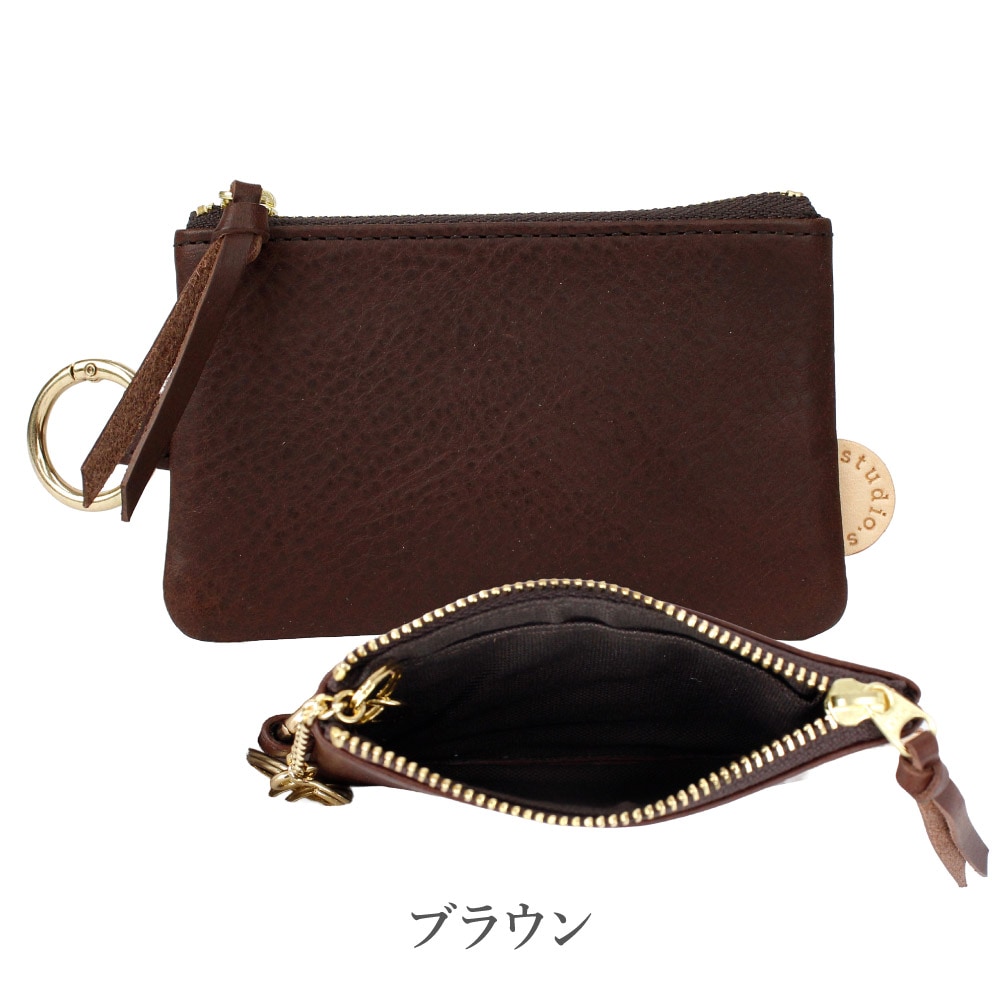 studio.s スタディオエス マルチケース レザー レディース 本革 牛革 ミニ財布 キーケース コインケース カードケース 小銭入れ カラビナ コンパクト ミニ財布 小さめ ブランド 953-ss-25l06