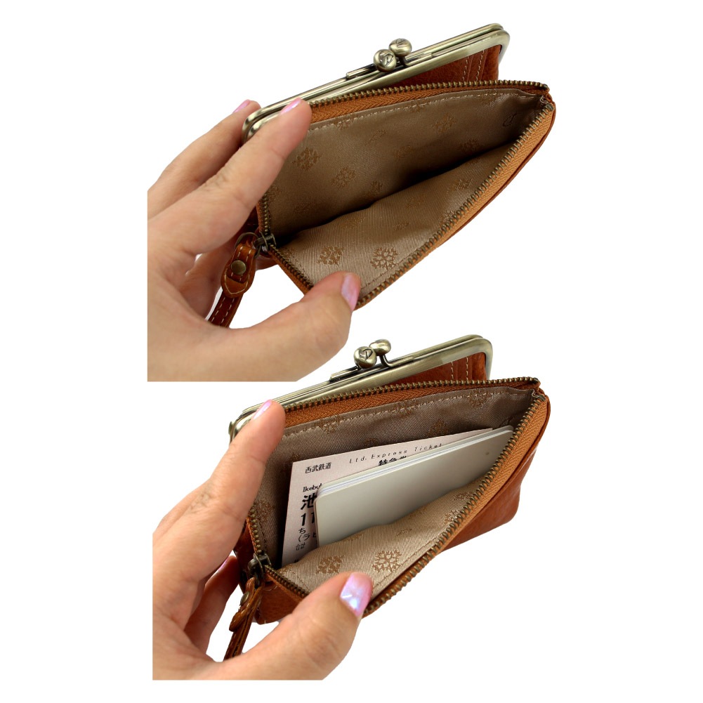 Dakota ダコタ 財布 二つ折り がま口 レザー 本革 二つ折り財布 がま口財布 レディース ブランド コンパクト イタリアンレザー ダコタの財布 レッド ブラウン グリーン 赤 茶 緑 0031701