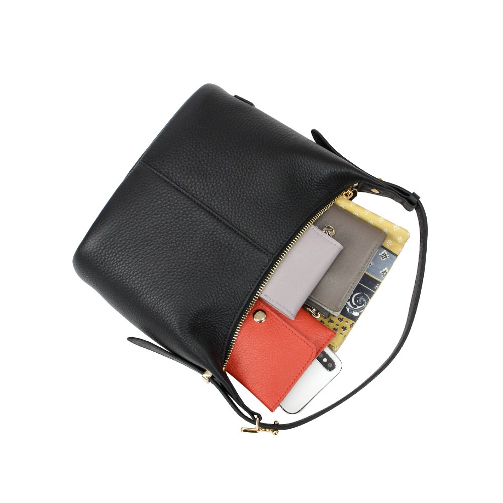 本革 ハンドバッグ 黒 レディース 上品 ショルダーバッグ レザー 軽量 小さめ 2way 斜め掛け 肩掛け ブランド オーク 大人可愛い きれいめバッグ PALIO パリオ Coccola コッコラ 935-pa-258