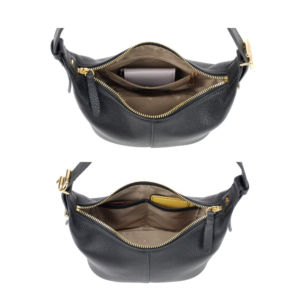 本革 ハンドバッグ 黒 レディース 上品 ショルダーバッグ レザー 軽量