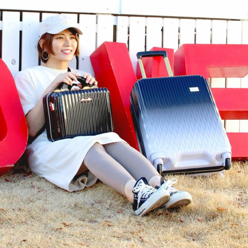 スーツケース レディース ルナルクス キャリーケース ジッパー 機内持ち込み かわいい 軽量 TSAロック LUNALUX 32L 1～3泊 LUN2116-48
