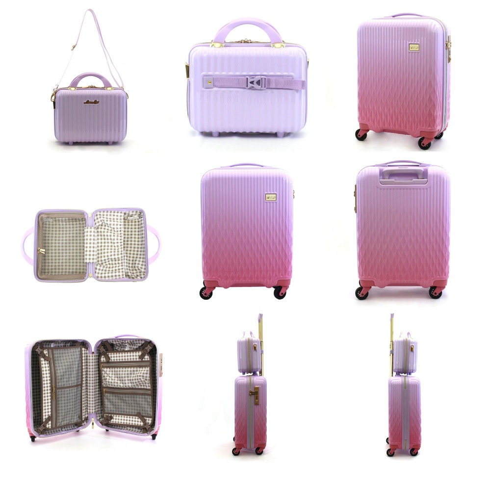 スーツケース レディース ルナルクス キャリーケース ジッパー 機内持ち込み かわいい 軽量 TSAロック LUNALUX 32L 1～3泊 LUN2116-48