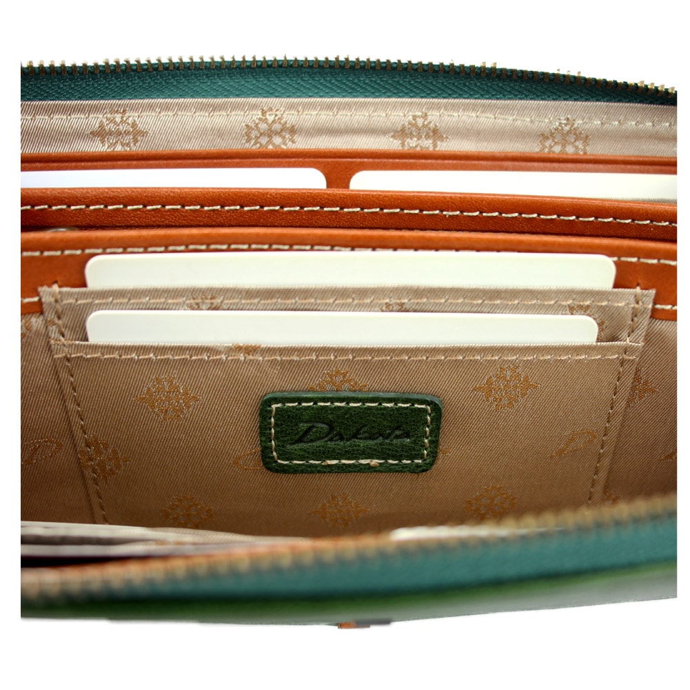 Dakota ダコタ 財布 レディース 長財布 ファスナー 大容量 レザー 本革 イタリアンレザー ラウンドファスナー ダコタの財布 ブランド  レッド ブラウン グリーン 赤 茶 緑 0031703