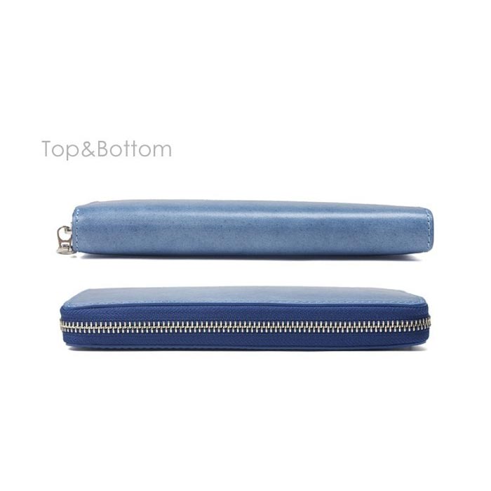 BAGGY PORT バキーポート 長財布 本革 牛革 藍染めレザー ラウンドファスナー レディース メンズ ZYS097