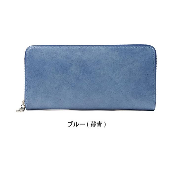 BAGGY PORT バキーポート 長財布 本革 牛革 藍染めレザー ラウンドファスナー レディース メンズ ZYS097