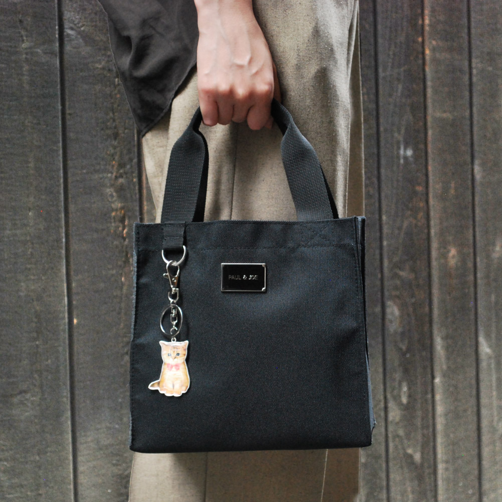 PAUL & JOE ポールアンドジョー ポルジョ ランチバッグ ブラック ランチトート ランチトートバッグ  PAUL&JOE ACCESSOIRES ポール&ジョー pja-b1323