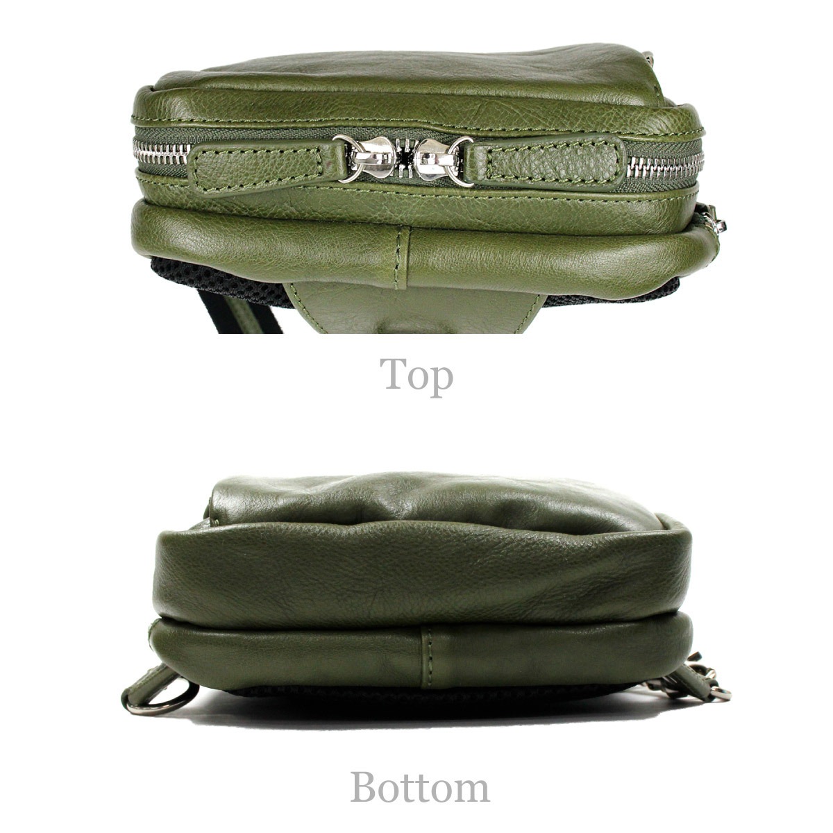 COMPLETE PLUS コンプリートプラス ベーシック キップ牛革 ボディバッグ メンズ グリーン ベージュ ブラック キャメル(910-cp-0m102)