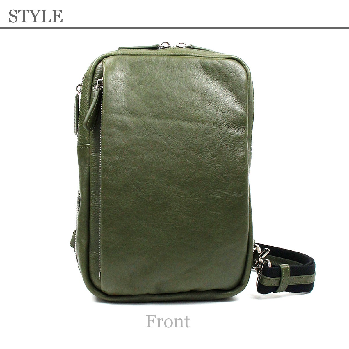 COMPLETE PLUS コンプリートプラス ベーシック キップ牛革 ボディバッグ メンズ グリーン ベージュ ブラック キャメル(910-cp-0m102)