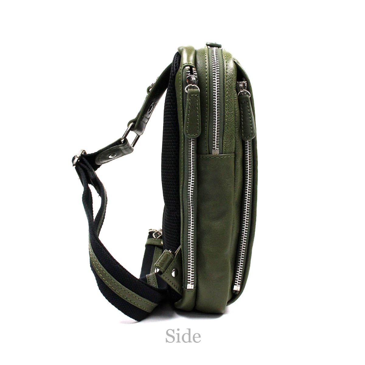 COMPLETE PLUS コンプリートプラス ベーシック キップ牛革 ボディバッグ メンズ グリーン ベージュ ブラック キャメル(910-cp-0m102)