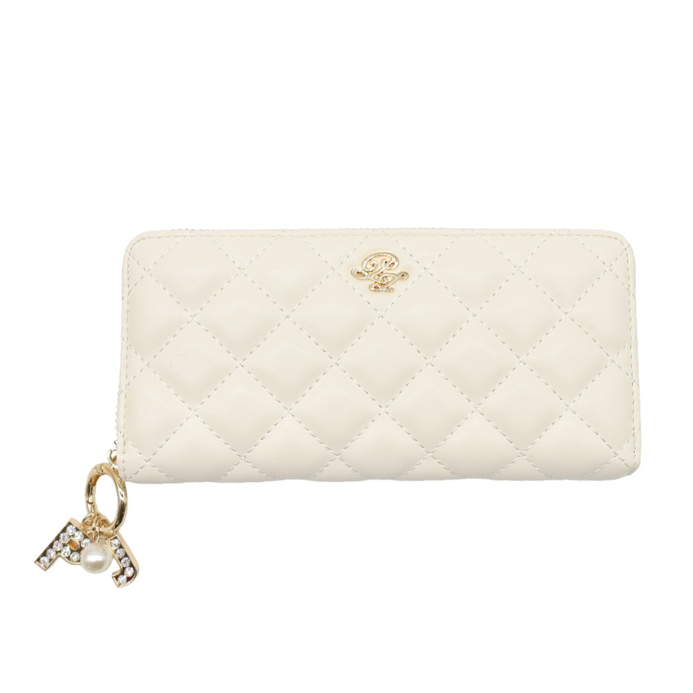  アイボリー キルティング 長財布 PAUL&JOE ACCESSOIRES ポールアンドジョー 長財布 レディース