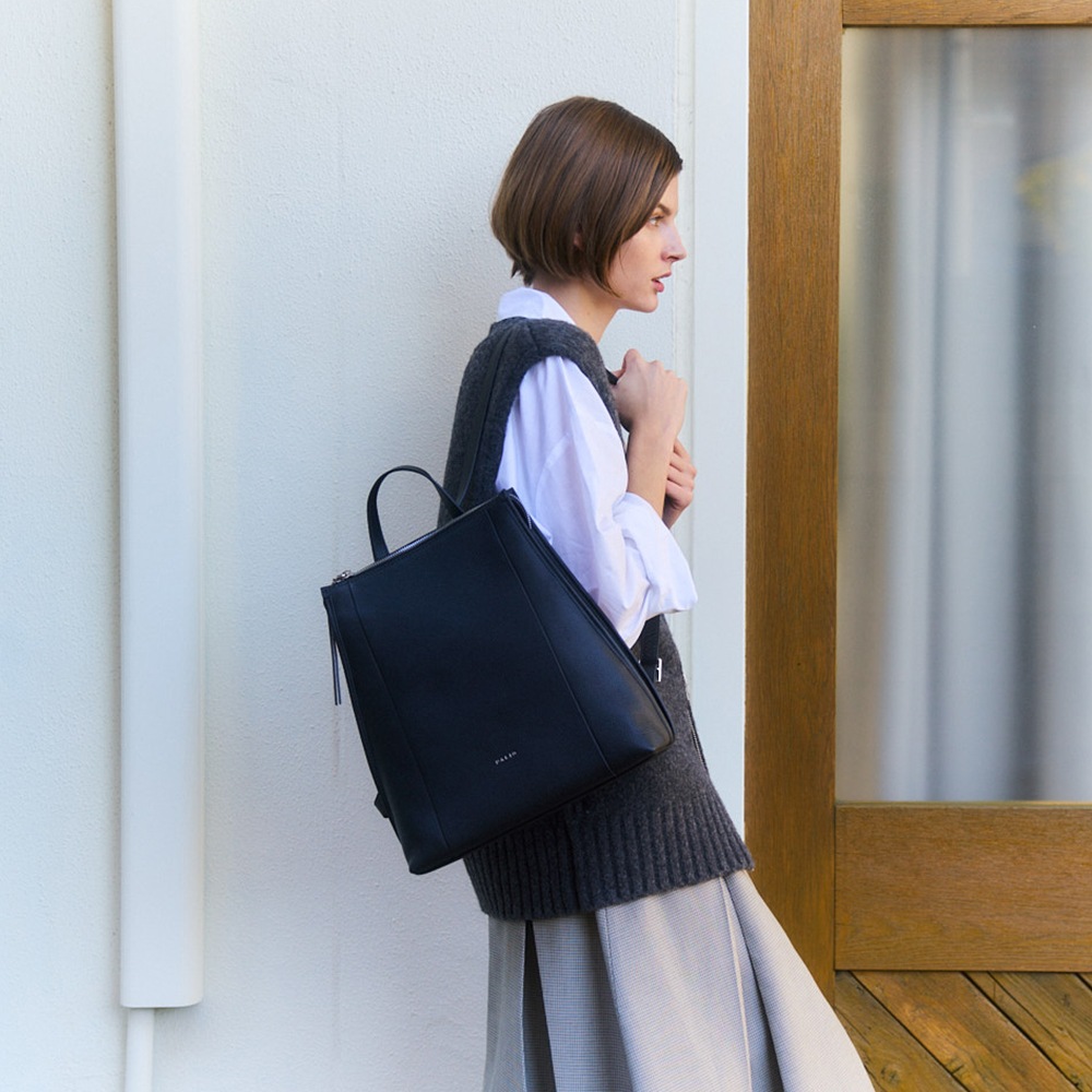 美品】PALIO パリオ リュック リュックサック レザー ブラック