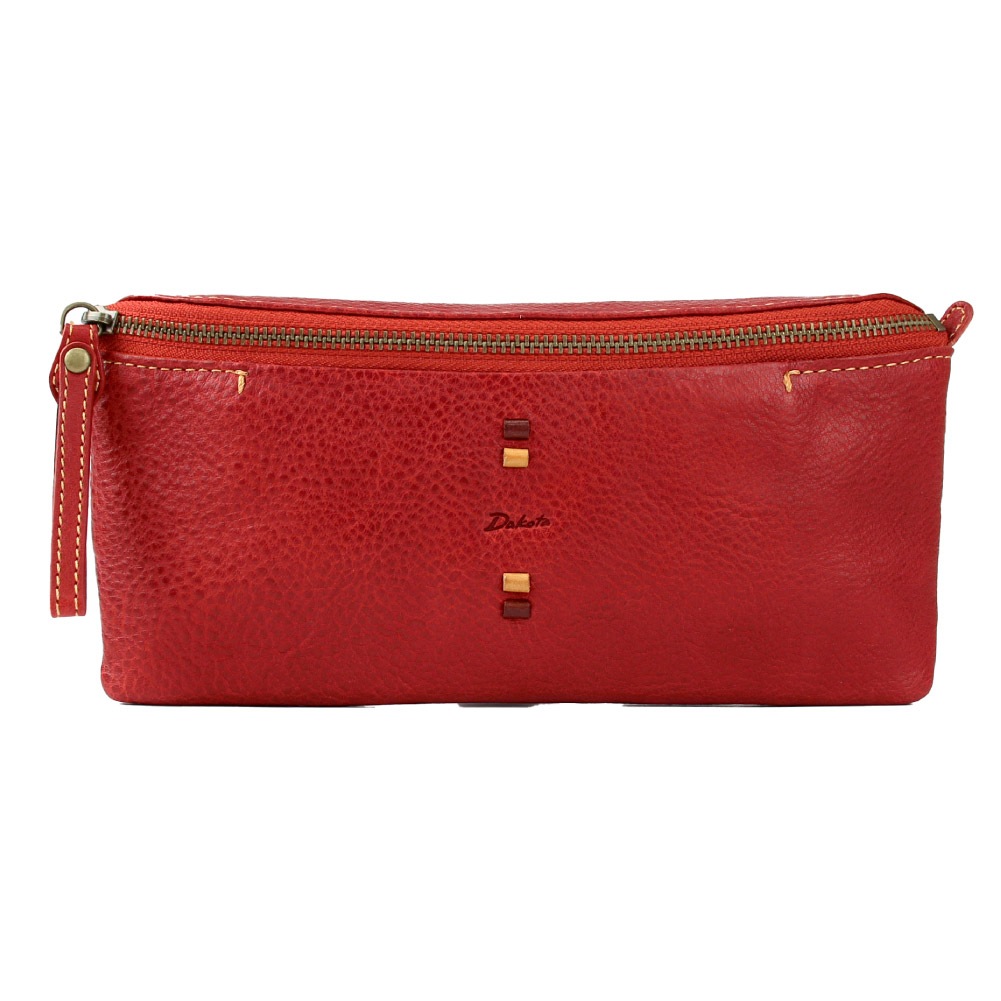 Dakota ダコタ 長財布 財布 レディース レザー 本革 ファスナー 使いやすい財布 ダコタの財布 ダコタの長財布 赤 茶 緑 レッド ブラウン グリーン ブランド ペルリーネ 0031704