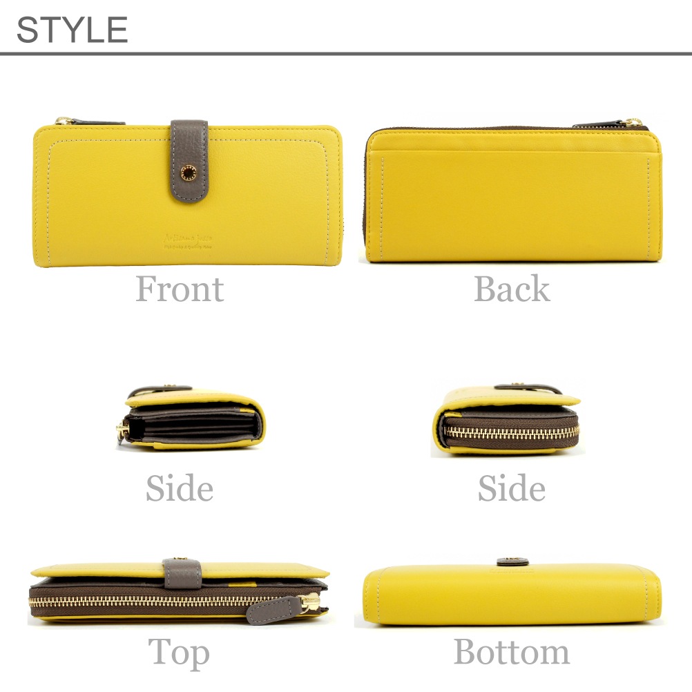 【Artisane josse】アルティザンヌ・ジョゼ 財布 長財布 レディース ブランド レザー L字 本革 革 上品 牛革 イタリアンレザー おしゃれ 長サイフ 953-aj-22f101