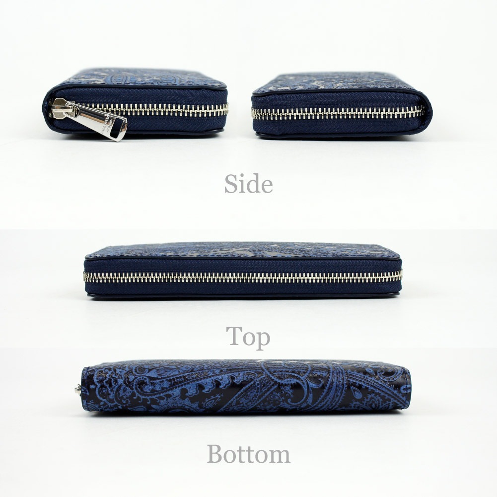 BAGGY PORT バギーポート 財布 藍染 長財布 本革 日本製 メンズ レディース KOI コーアイ ペイズリー柄 姫路レザー zys-197 ブランド
