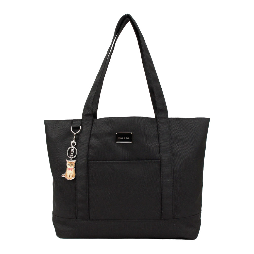PAUL & JOE ACCESSOIRES トートバッグ ポールアンドジョー 猫 ブラック キャリーオン ポルジョ pja-b1328