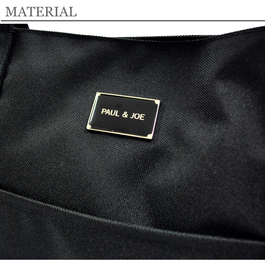 PAUL & JOE ACCESSOIRES トートバッグ ポールアンドジョー 猫 ブラック キャリーオン ポルジョ pja-b1328