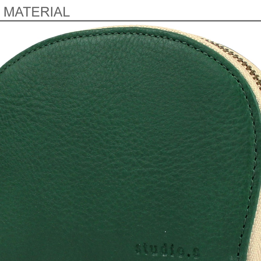 studio.s スタディオ エス KORO コロ 小銭入れ 二つ折り 財布 コインケース ミニ財布 コンパクト レザー 革 牛革 本革 レディース ブランド