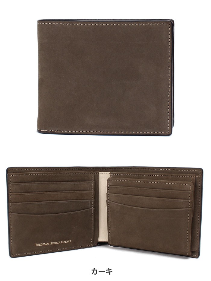 COMPLETE PLUS コンプリートプラス メンズ 二つ折り財布 牛革 本革 ヌバックレザー BOX型小銭入れ 952-cp-9bg103
