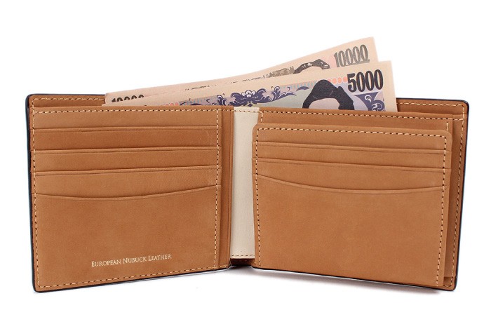 COMPLETE PLUS コンプリートプラス メンズ 二つ折り財布 牛革 本革 ヌバックレザー BOX型小銭入れ 952-cp-9bg103