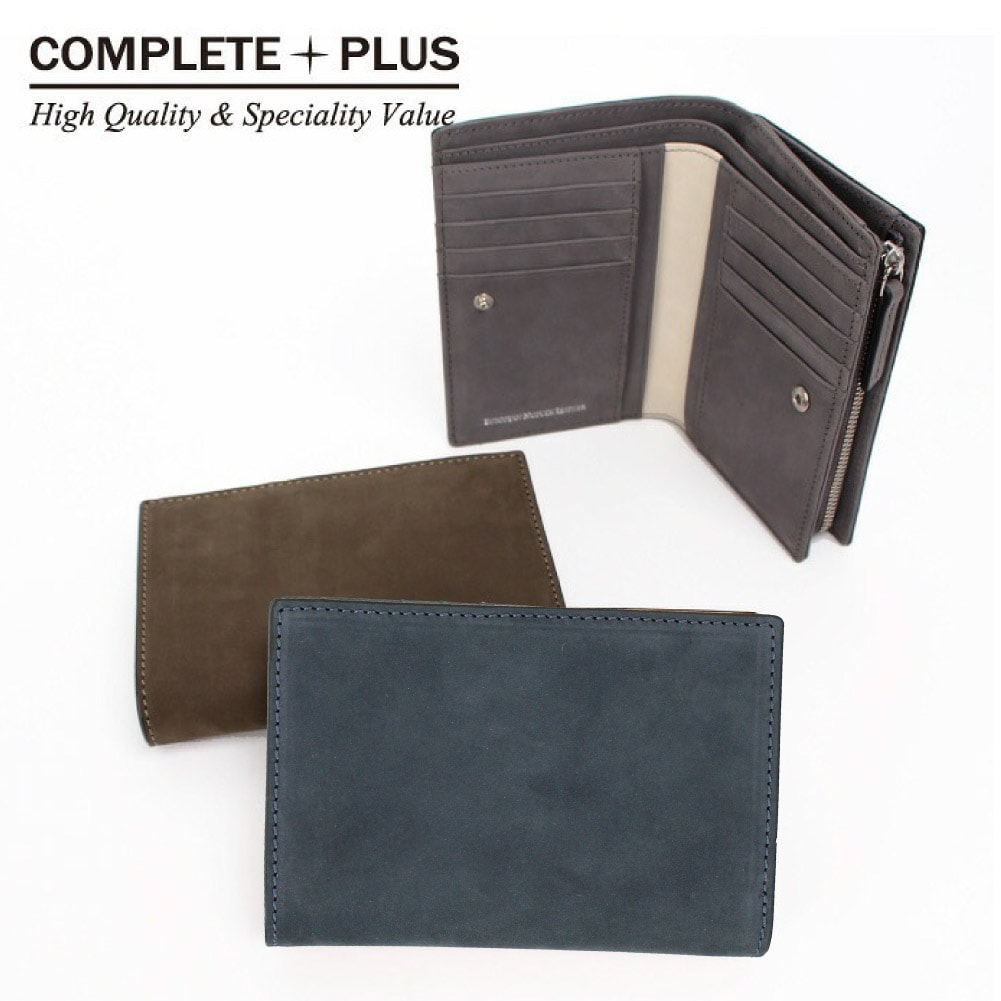 COMPLETE PLUS コンプリートプラス メンズ ミディアム二つ折り財布