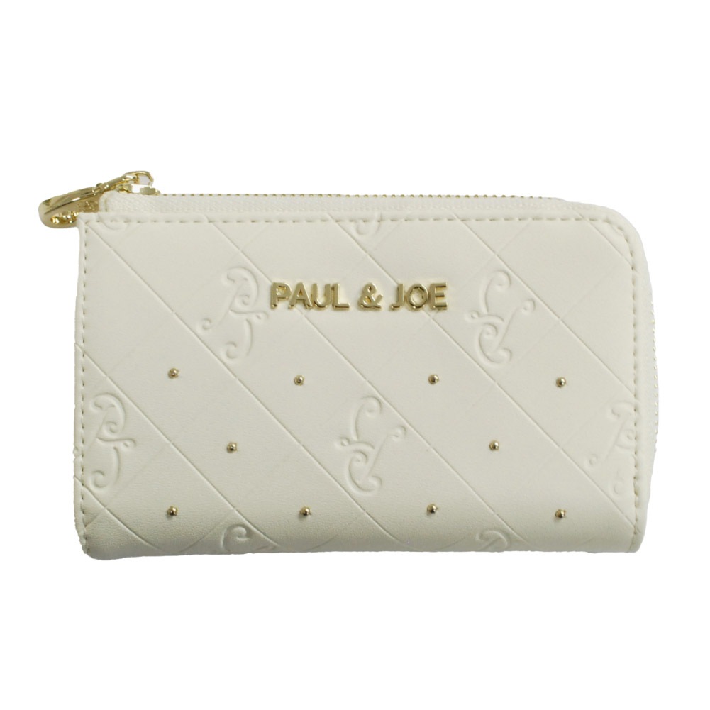 PAUL&JOE ACCESSOIRES キーケース レディース 革 合皮 ポール&ジョー スマートキー 鍵 ブランド 大人 上品 エンボス 通勤 pja-w1075