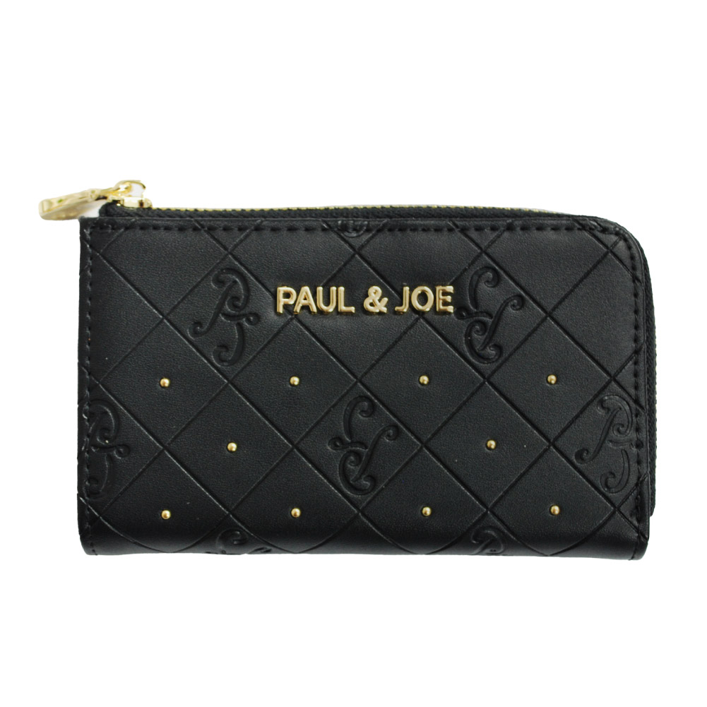 PAUL&JOE ACCESSOIRES キーケース レディース 革 合皮 ポール&ジョー スマートキー 鍵 ブランド 大人 上品 エンボス 通勤 pja-w1075