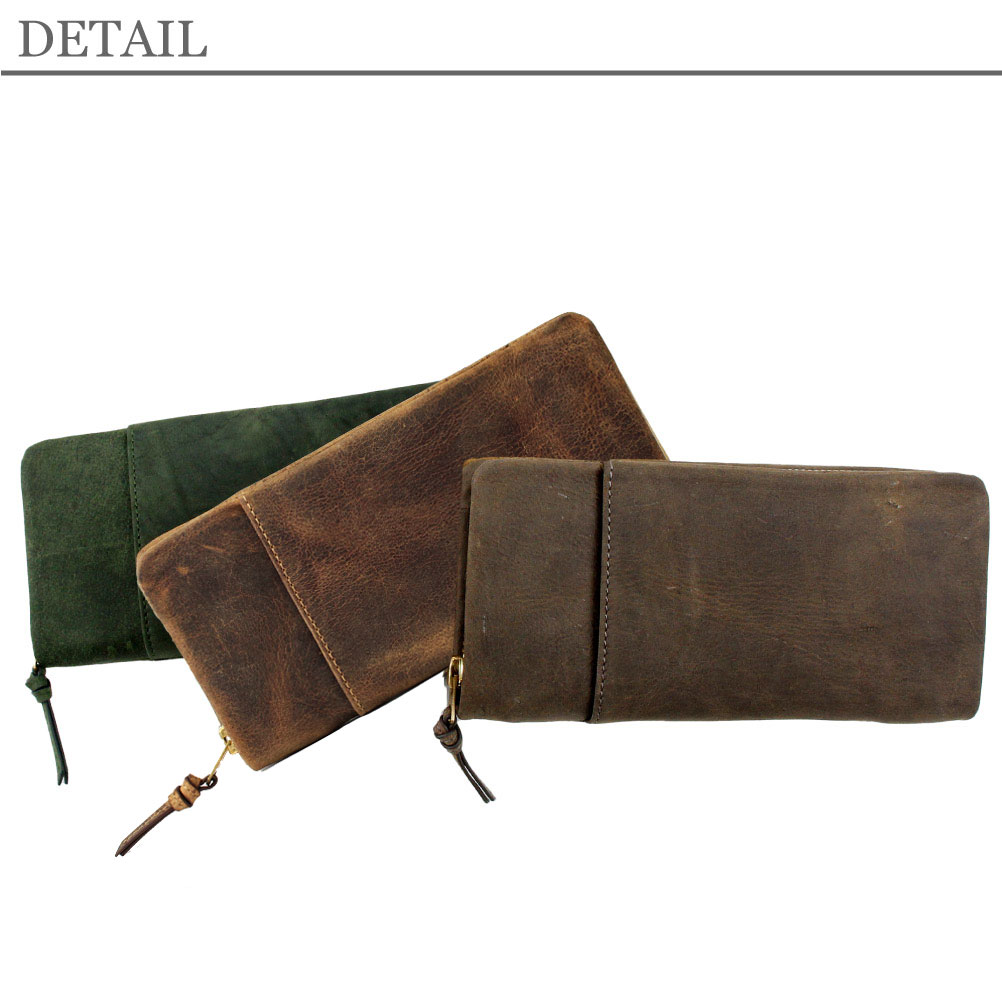 Passenger Message パッセンジャーメッセージ 財布 メンズ 長財布 ブランド 本革 ラウンドファスナー メンズ ブラック ブラウン クーズー