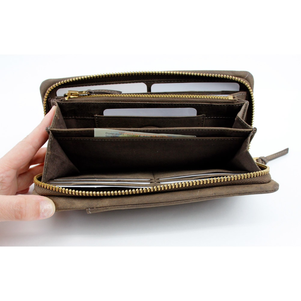 Passenger Message パッセンジャーメッセージ 財布 メンズ 長財布 ブランド 本革 ラウンドファスナー メンズ ブラック ブラウン クーズー