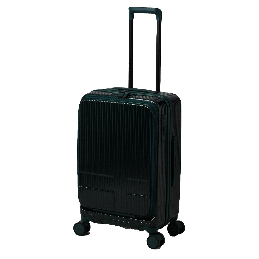 美品 イノベーター スーツケース INV155/55L STEEL GRAY innovator イノベーター スーツケース 55L M フロントオープン 4
