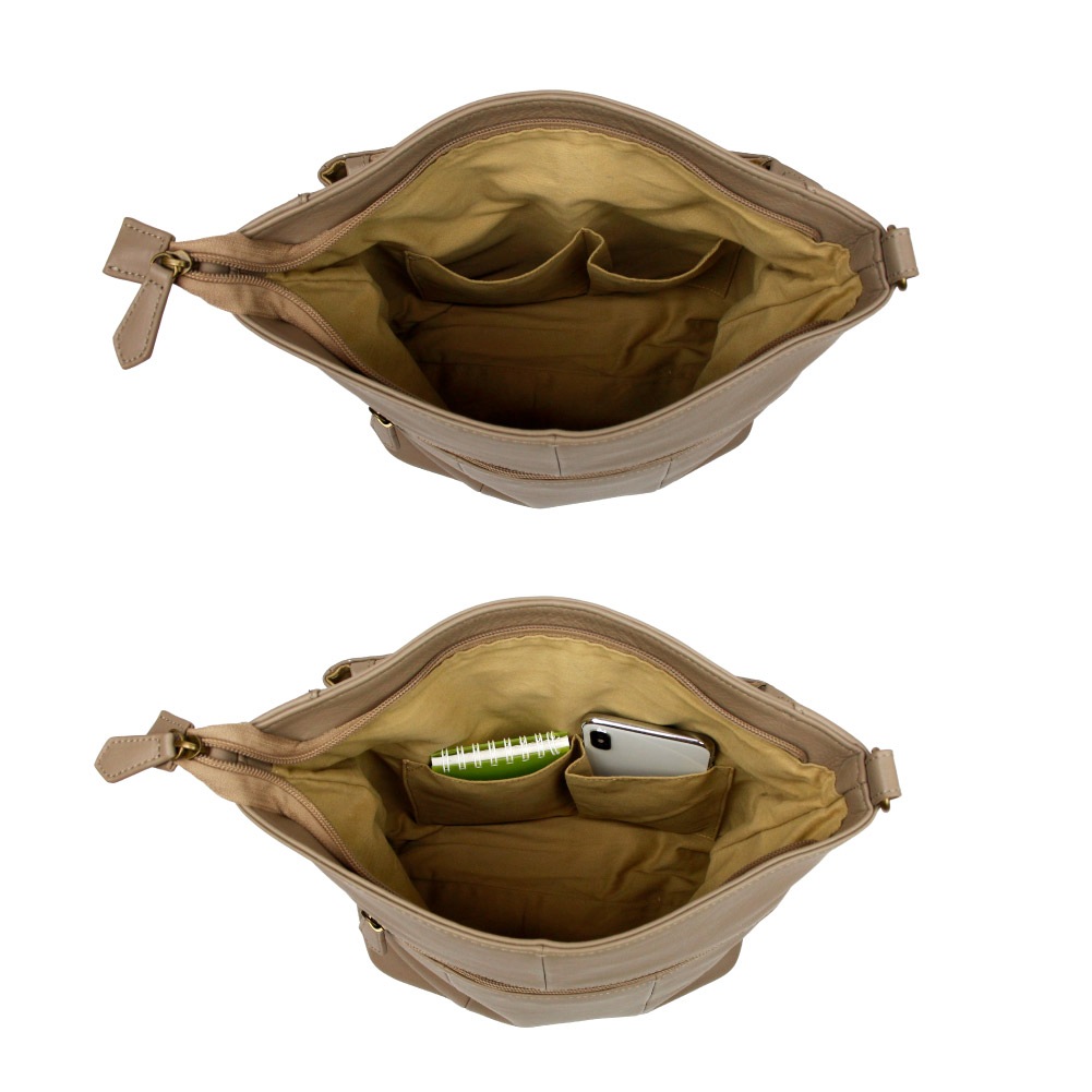 ハンドバッグ レディース カジュアル おしゃれ ショルダーバッグ 2way 大人可愛い レザー 本革 ブラック キャメル グレージュ 旅行 おでかけ 実用的 大容量 多機能 ブランド cerne セルン 910-CE-5D102