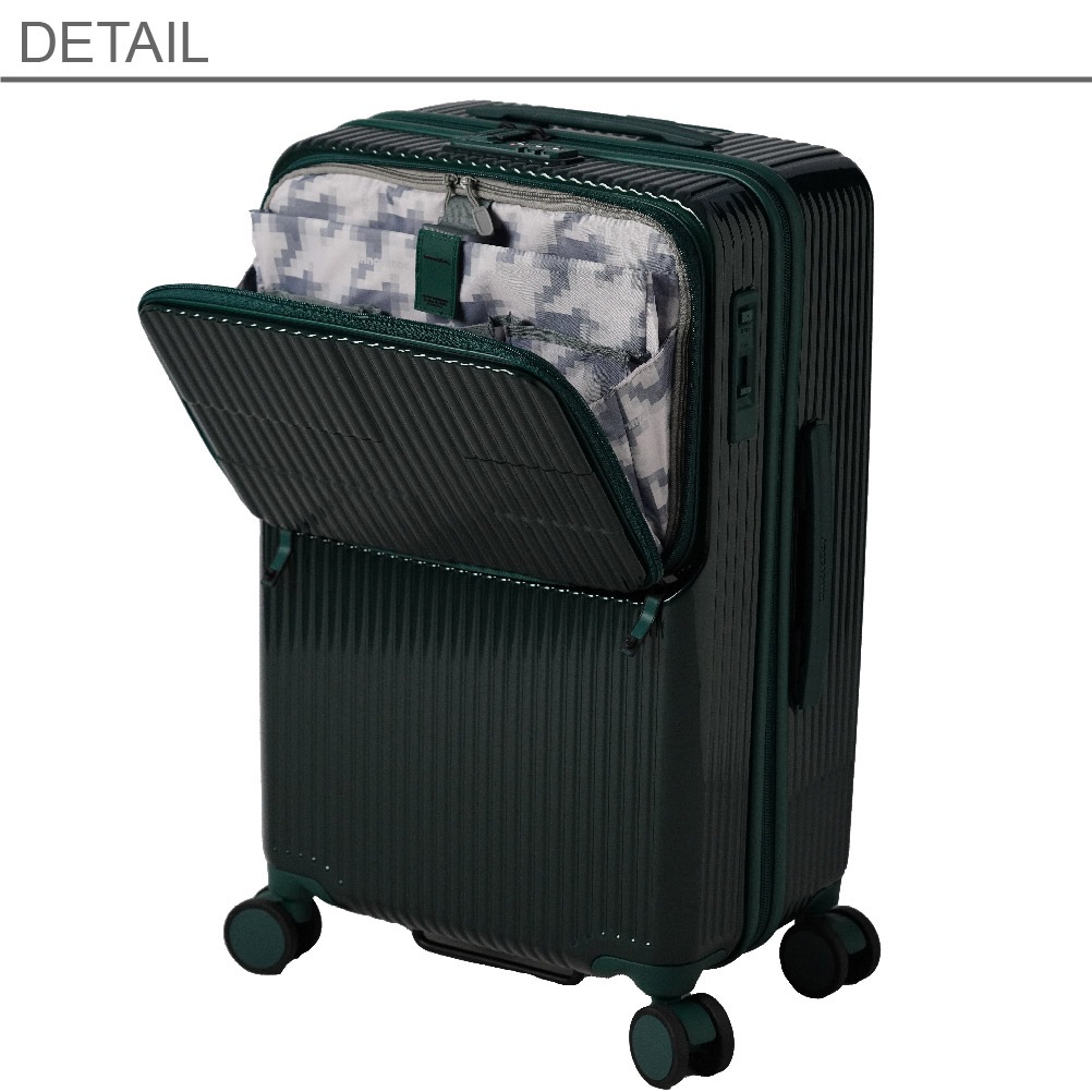 inv60鏡面 イノベーター スーツケース innovator 62L Mサイズ 軽量 ジッパー 