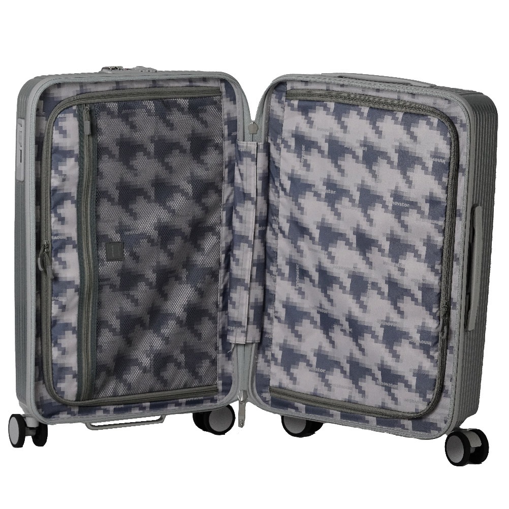 inv60鏡面 イノベーター スーツケース innovator 62L Mサイズ 軽量 ジッパー 
